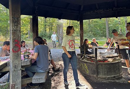 Abschluss beim Grillen