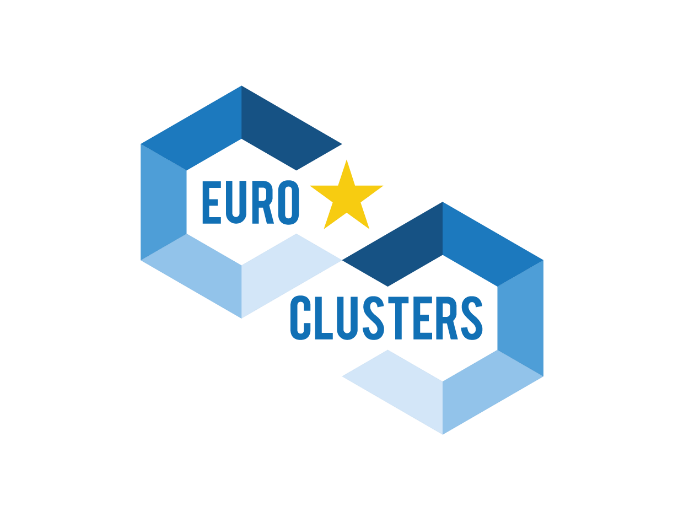 Logo mit Schriftzug Euroclusters